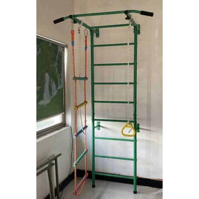 Children's metal Swedish wall with accessories, green