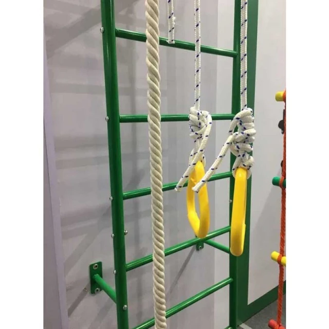 Children's metal Swedish wall with accessories, green