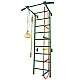 Children's metal Swedish wall with accessories, green