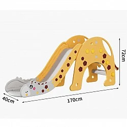 Children's slide in the shape of a giraffe 170 cm - yellow-orange