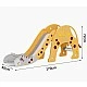 Children's slide in the shape of a giraffe 170 cm - yellow-orange