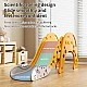 Children's slide in the shape of a giraffe 170 cm - yellow-orange