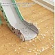 Children's slide in the shape of a giraffe 170 cm - blue