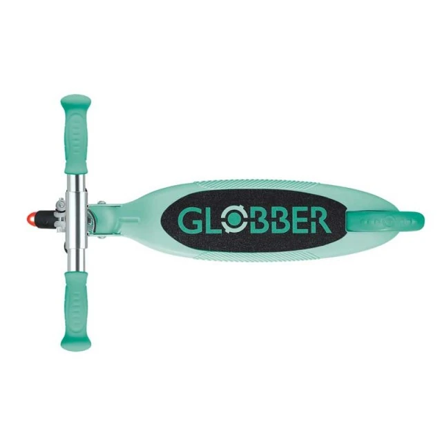 Детска сгъваема тротинетка с две светещи колела Globber Flow Foldable Junior - ментова