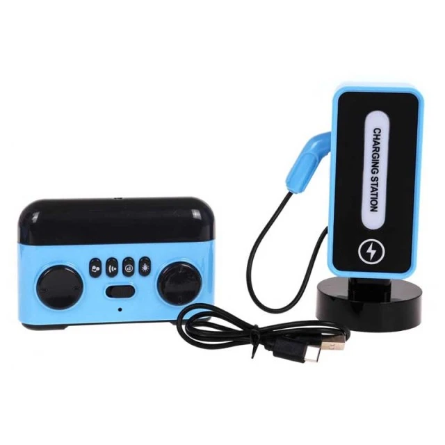 Crazon New Energy children’s sports electric car with charging station, RC in blue color