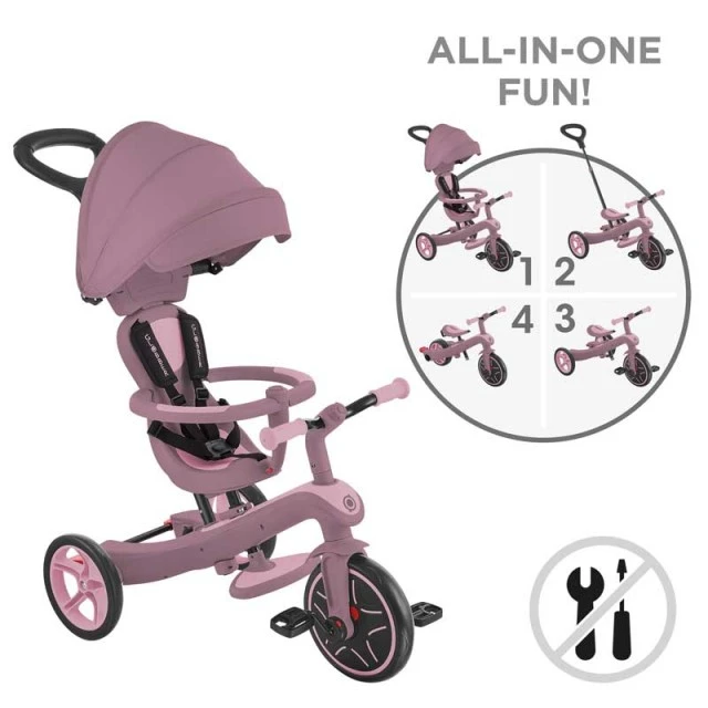 Детска триколка 4 в 1 GLOBBER EXPLORER TRIKE ECOLOGIC, бери