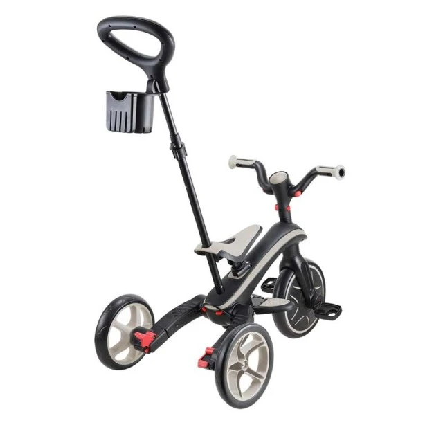 Children's tricycle 4 in 1 GLOBBER EXPLORER TRIKE FOLDABLE, foldable, beige color