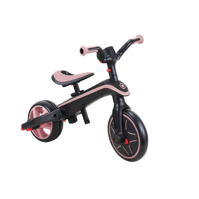 Children's tricycle 4 in 1 GLOBBER EXPLORER TRIKE FOLDABLE, foldable, pink color