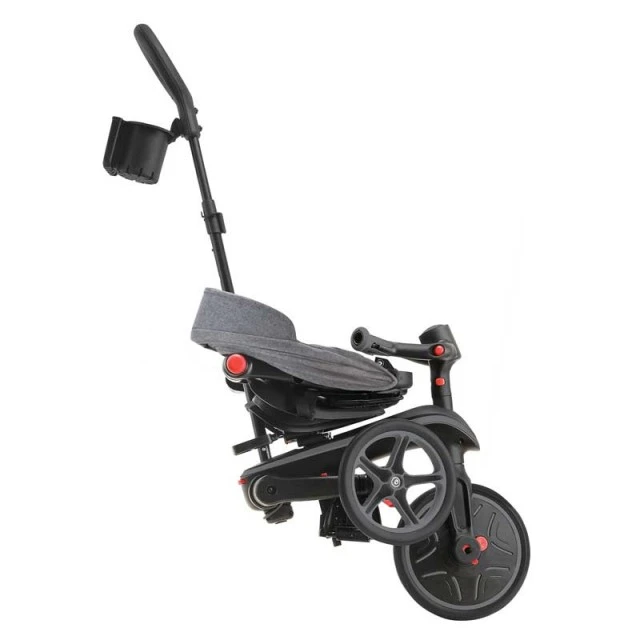 Children's tricycle 4 in 1 GLOBBER EXPLORER TRIKE FOLDABLE, foldable, gray-black color
