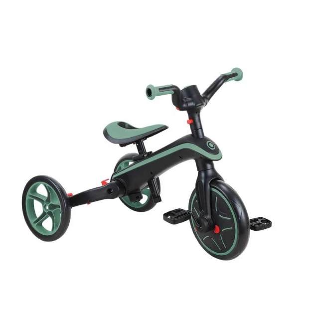 Children's tricycle 4 in 1 GLOBBER EXPLORER TRIKE FOLDABLE, foldable, olive color