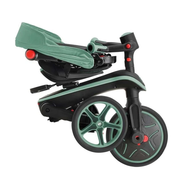 Children's tricycle 4 in 1 GLOBBER EXPLORER TRIKE FOLDABLE, foldable, olive color
