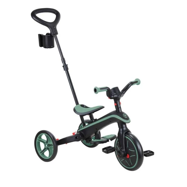 Children's tricycle 4 in 1 GLOBBER EXPLORER TRIKE FOLDABLE, foldable, olive color
