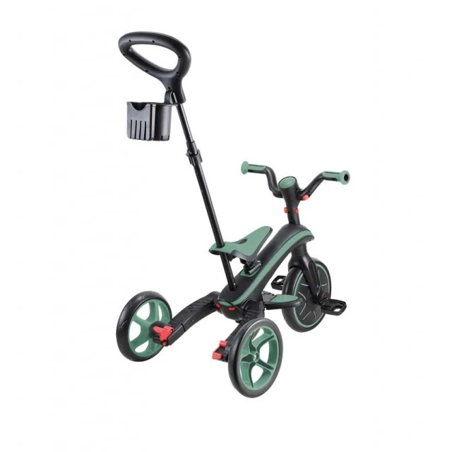 Children's tricycle 4 in 1 GLOBBER EXPLORER TRIKE FOLDABLE, foldable, olive color