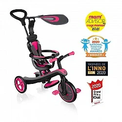Children's tricycle 4 in 1 Globber Trike Explorer, pink