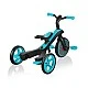 Children's tricycle 4 in 1, Globber Trike Explorer blue-green