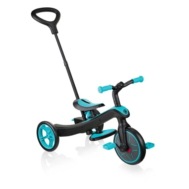 Children's tricycle 4 in 1, Globber Trike Explorer blue-green