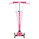 Children's scooter with 3 luminous wheels GLOBBER PRIMO PLUS LIGHTS, pink