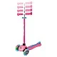 Children's scooter with 3 luminous wheels GLOBBER PRIMO PLUS LIGHTS, pink