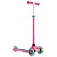 Children's scooter with 3 luminous wheels GLOBBER PRIMO PLUS LIGHTS, pink