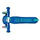 Children's scooter with 3 glowing wheels GLOBBER PRIMO PLUS LIGHTS, blue - green