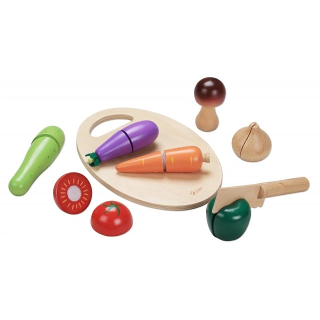 Children’s wooden cutting set - vegetables