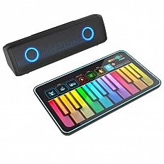 Musical tablet piano set with speaker for children