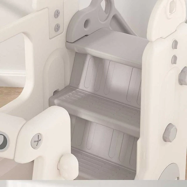 Children's play module bus with slide - gray