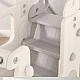 Детски игрален модул автобус с пързалка – сив