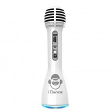 Children's Bluetooth microphone with lights and speaker, white