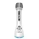 Children's Bluetooth microphone with lights and speaker, white