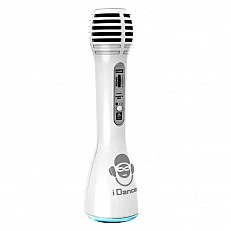 Children's Bluetooth microphone with lights and speaker, white