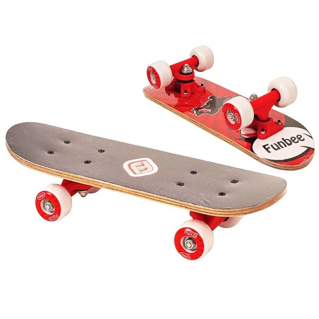 Children’s mini skateboard, FUNBEE - red