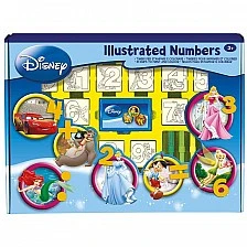 Детски образователен комплект с 26 печата "Оцвети цифрите с Дисни герои"