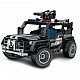 Children's plastic construction set 2 in 1 Military jeep SWAT - 391 parts