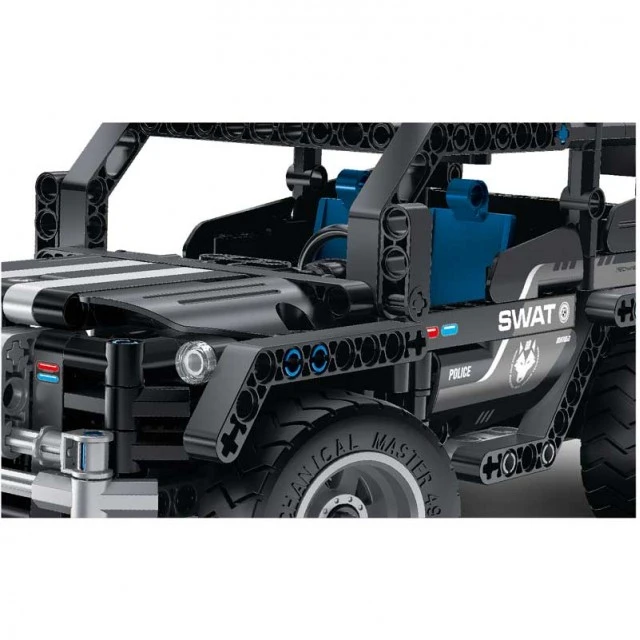 Children’s plastic construction set 2 in 1 Military jeep SWAT - 391 parts