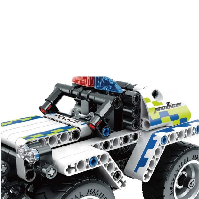 Children’s plastic construction set Police jeep - 199 parts
