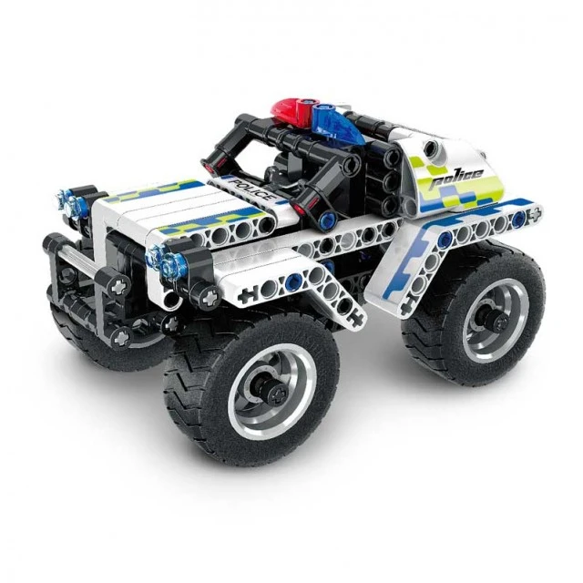 Children’s plastic construction set Police jeep - 199 parts
