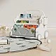 Children's mobile organizer with drawing board - Gray car