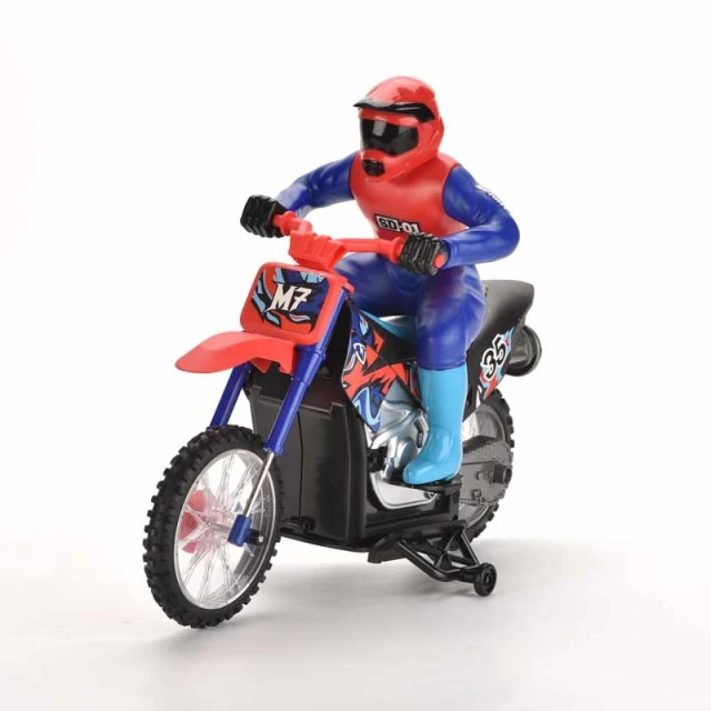 Children’s radio-controlled motorcycle 1:10 with smoke and remote control