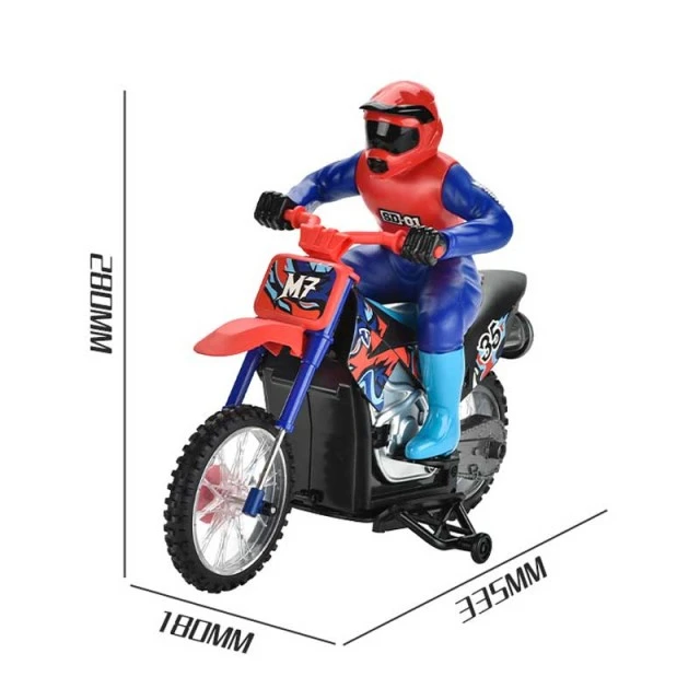 Children’s radio-controlled motorcycle 1:10 with smoke and remote control