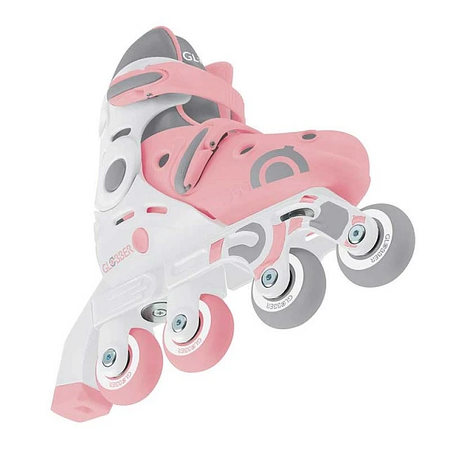 Children’s roller skates GLOBBER 2 in 1, size 26-29, pastel pink