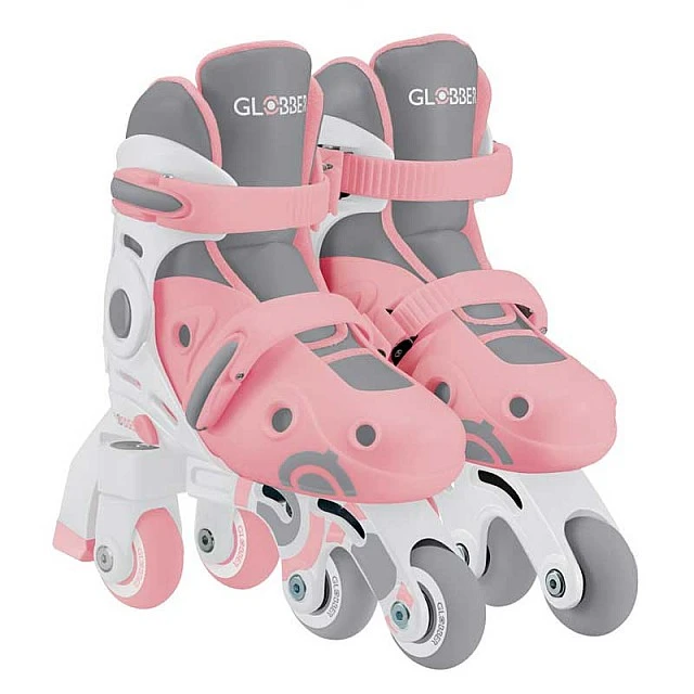 Children’s roller skates GLOBBER 2 in 1, size 26-29, pastel pink