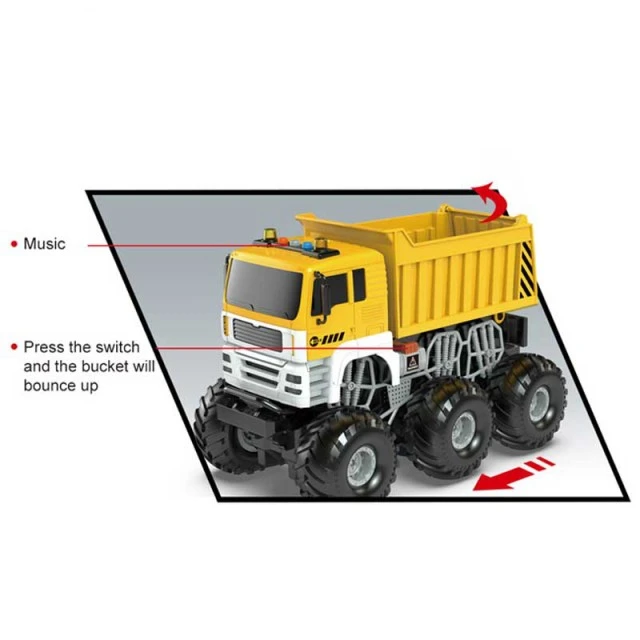 Crazon children’s construction truck with sounds, lights and remote control