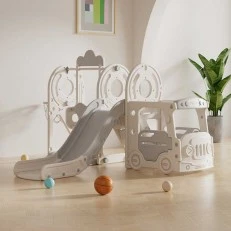 Children's play center 4 in 1, Bus in gray color