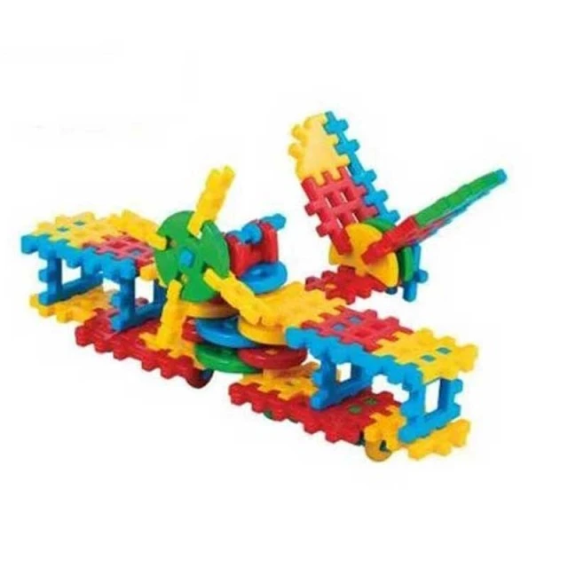Children’s waffle constructor Airplane - 70 parts