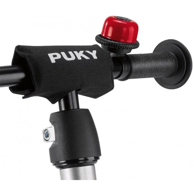 PUKY LR M PLUS - silver and red - Children's bike without pedals with step and bell