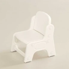 Children's plastic chair - white