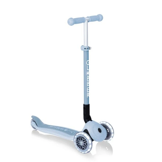 Eco scooter for kids PRIMO FOLDABLE LIGHTS ECO – blueberry colour
