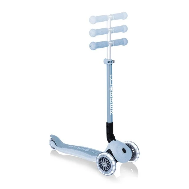 Eco scooter for kids PRIMO FOLDABLE LIGHTS ECO – blueberry colour