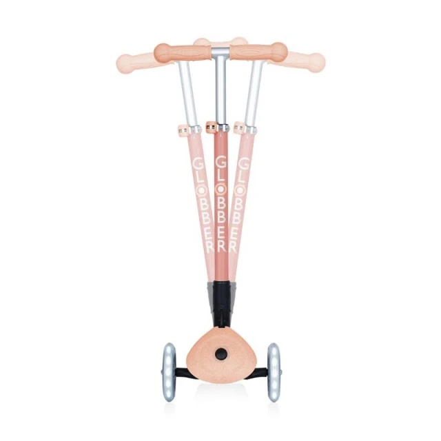 Eco scooter for children PRIMO FOLDABLE LIGHTS ECO - peach color
